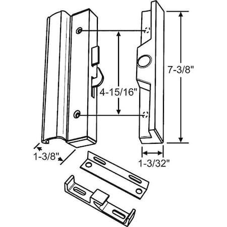 Strybuc Patio Door Handle Set 13-152